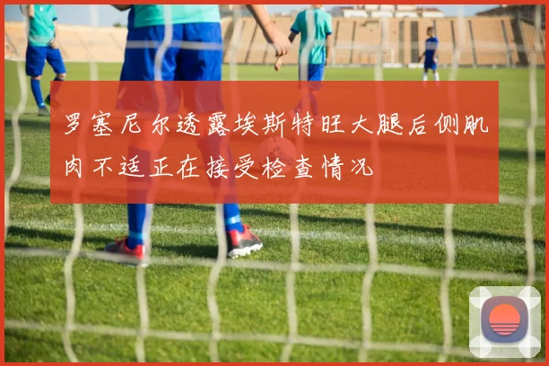 罗塞尼尔透露埃斯特旺大腿后侧肌肉不适正在接受检查情况