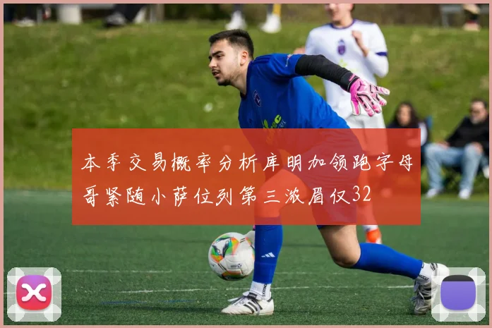 本季交易概率分析库明加领跑字母哥紧随小萨位列第三浓眉仅32